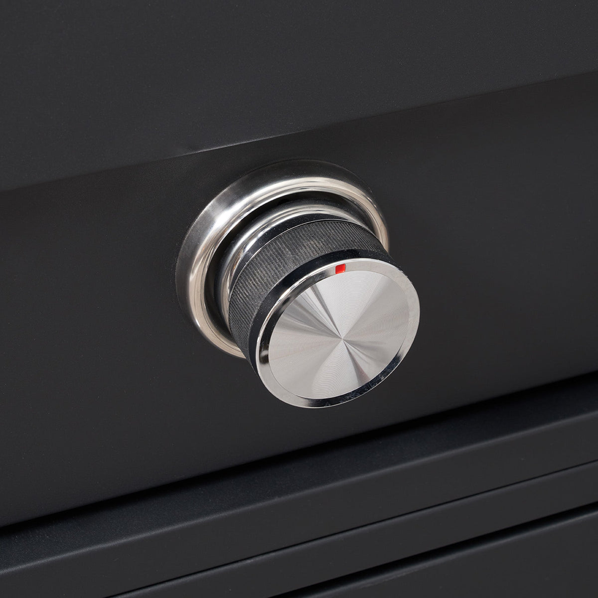 Fusion — Queimador Lateral Preto com Tampo em Pedra Sinterizada para Cozinha de Exterior