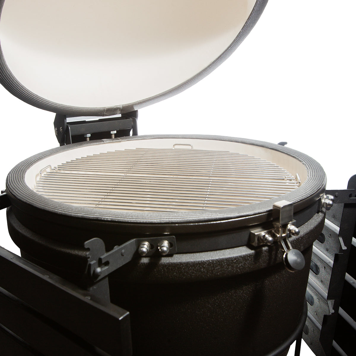 Teak Carbon Line Cabinet Table with Kamado Egg 27" (70cm)