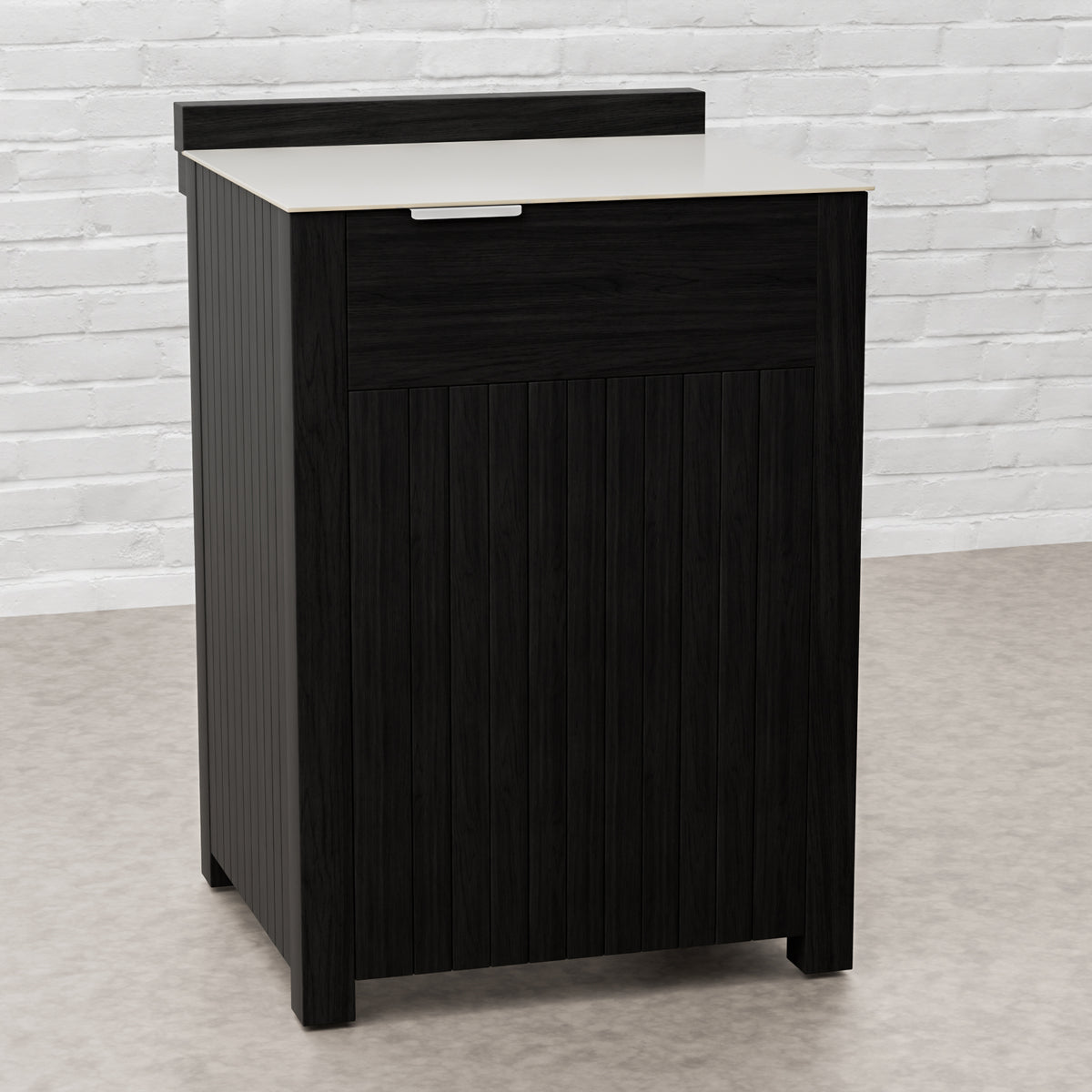 Teak Carbon Line — Armário de Porta Simples com Tampo em Cerâmica para Cozinha de Exterior Modular